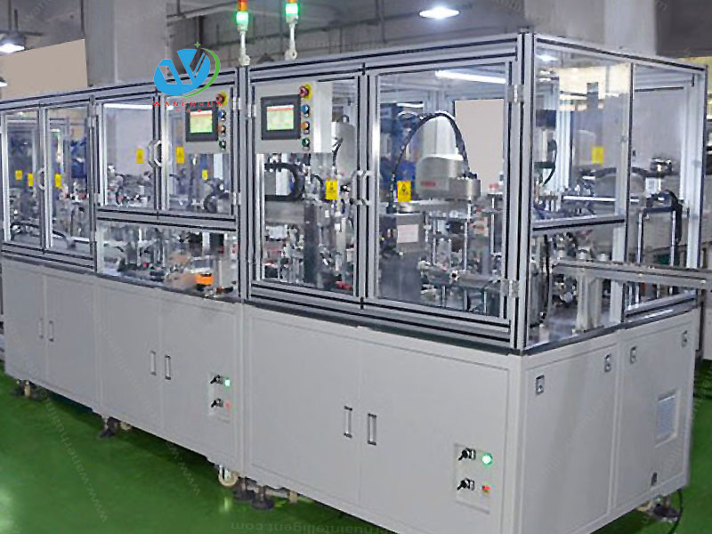 Automotive fan motor assembly line